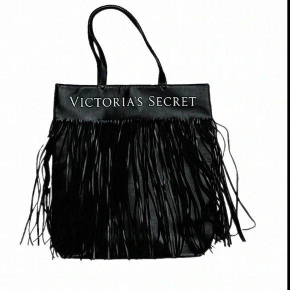 Victoria’s Secret Faux Leather Fringe Tote Bag - Picture 2 of 4